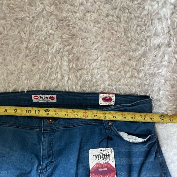 NWT What About Me WAM Jeans Women's 24W Low-Rise Skinny Cotton Blend Denim - Picture 11 of 13